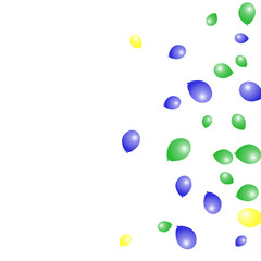 Background with Colorful balloons. Simple Feminine Pattern for Card, Invitation, Print. Trendy Decoration with Beautiful balloons. 