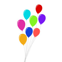 Background with balloons, Party balloons with space for text