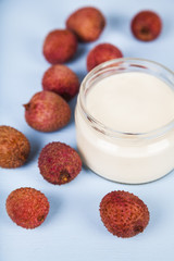 Yogurt  with lychee