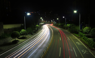 City night traffic