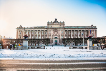 Naklejka premium Architecture in the centre of Stockholm, Sweden.