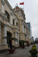 Fototapeta na wymiar Ho Chi Minh City Hall. Ho Chi Minh City (Siagon), Vietnam