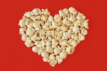 Pop corn heart