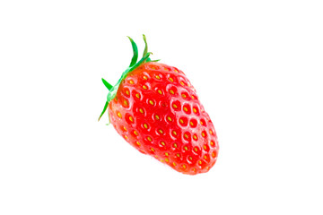 a single strawberry isolated