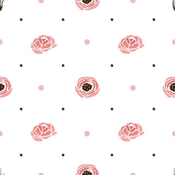Vector seamless pattern with an eustom.