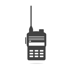 Walkie talkie icon vector isolated