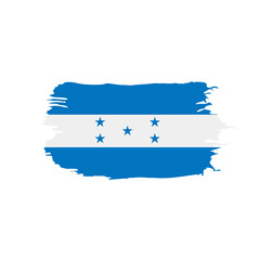 Fototapeta premium Honduras flag, vector illustration