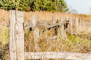 Old wooden fence 