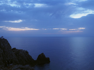 Sky after the sunset by the sea