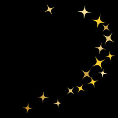 Colorful Stars Confetti, Mystery Sparkling Vector Background. Trendy Glowing Magic Glitter, Lights. Festive Falling Colorful Stars Confetti for Ads, Posters. 