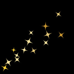 Colorful Stars Confetti, Mystery Sparkling Vector Background. Trendy Glowing Magic Glitter, Lights. Festive Falling Colorful Stars Confetti for Ads, Posters. 