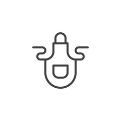 Apron outline icon