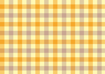 ガンクラブチェック- オレンジと茶色