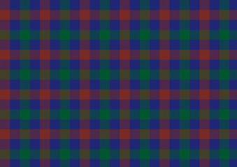 ガンクラブチェック-ブルー・レッド・グリーン