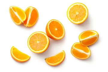 Fotobehang Orange Isolated on White Background © Jacek Fulawka
