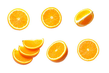 Orange Isolated on White Background
