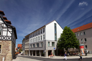 Fototapeta na wymiar Innenstadt von Eisenach im Sommer, Thüringen