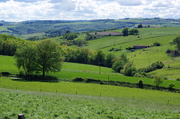 paysage autour de la ville de Saint-Etienne 