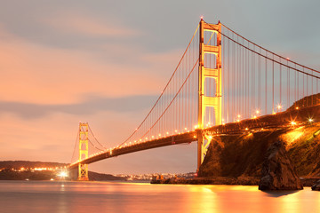 Fototapeta na wymiar The Golden Gate Bridge, San Francisco, California, USA