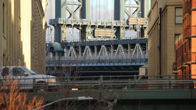 Manhattan Bridge And BQE In Brooklyn
