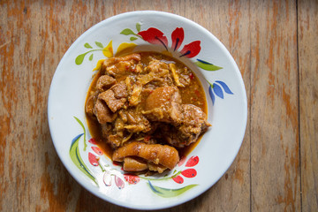 Pork curry in Northern Thai style