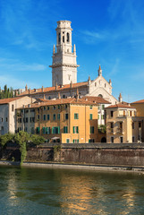 Cathedral of Verona and Adige River - Veneto Italy