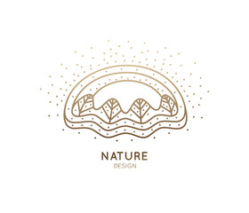 Logo winter landscape