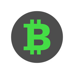 Bitcoin symbol. Vector icon.
