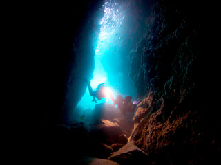  Caving diving in Atami city, Shizuoka prefecture, japan