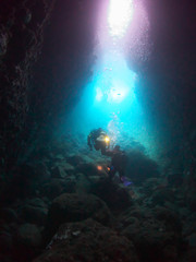  Caving diving in Atami city, Shizuoka prefecture, japan