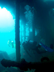 Wreck diving in  In Atami City, Shizuoka Prefecture japan