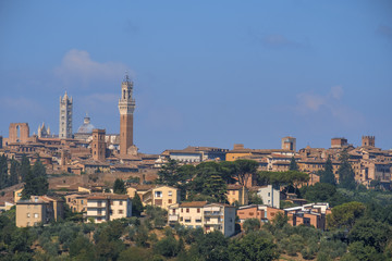 Obraz premium Summer landscape in the Chianti region (Tuscany)