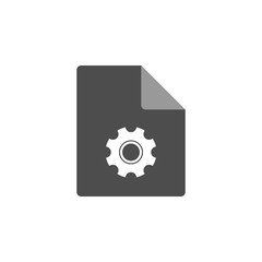 System file icon. Vector.