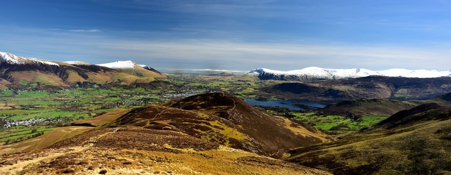 Looking over Keswick in early spring