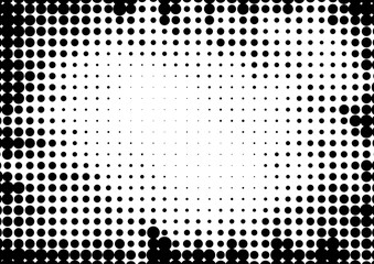 Halftone dotted background in pop art style