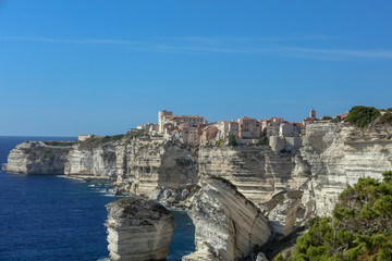 Die Küste von Bonifacio auf Korsika