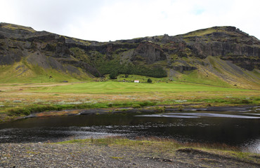 Unusual Icelandic landscape