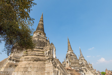 Fototapeta premium タイ・アユタヤ・遺跡・ワット・プラ・シーサンペット