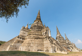 Fototapeta premium タイ・アユタヤ・遺跡・ワット・プラ・シーサンペット