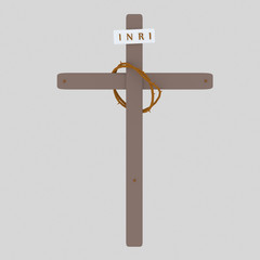 Cross Inri and christ Crown.
Isolate. Easy background remove. Easy color change. Easy combine! For custom illustration contact me.