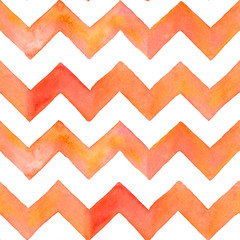 Abstract watercolor geometric pattern. Seamless pattern with zigzag lines for background, wallpaper, textile, wrapping paper.