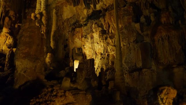 Inside beautiful cave-Grotta di Putignano, Puglia, Italy