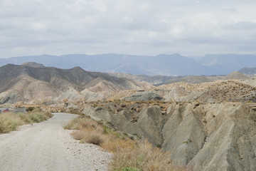 Desert Tabernas. landscape