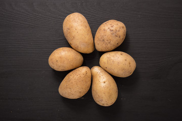 Fototapeta na wymiar Kartoffel Sonne Kreis
