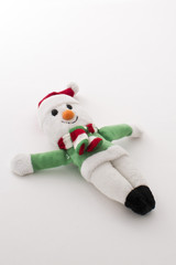 Soft snowman magnet toy