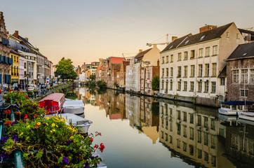 Fototapeta na wymiar Belgian town of Gent