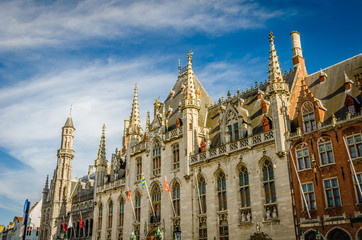 Provinciaal Hof, on the market place in Bruges, Belgium