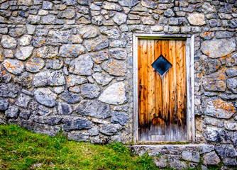 old wooden door