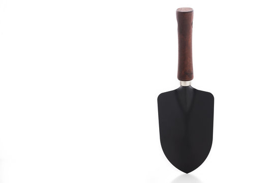 Garden Shovel On Isolated White Background


