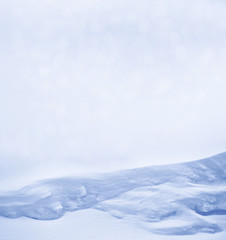 Fototapeta na wymiar Background. Winter landscape. The texture of the snow